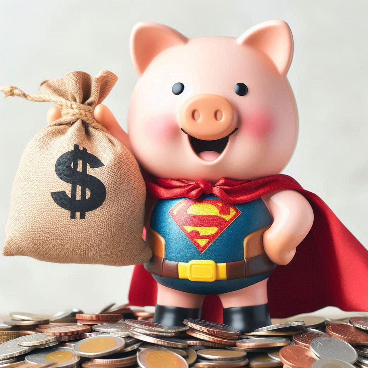 Super pig catching up on retirement savings